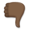 Thumbs Down - Black emoji on LG